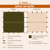 Texas Bushcraft Survival Tarp 70-LMU6-CX3Y