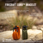 Texas Bushcraft Firecraft Cord Paracord Bracelet  6Q-4ZFJ-RF7B 9H-POW2-93VM QZ-IBQL-YNJ2 A9-0FGA-NO65 SZ-2F8K-EJH1 83-40T7-FI8T