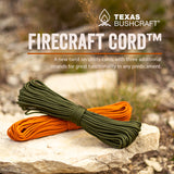 Texas Bushcraft Firecraft Cord Paracord H8-52RM-ZMGM  7L-EGTP-9NZ2 EF-WTKF-Q3IC WI-AGFY-H9BA AB-MUUD-V4F6