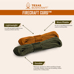 Texas Bushcraft Firecraft Cord Paracord H8-52RM-ZMGM 7L-EGTP-9NZ2 EF-WTKF-Q3IC WI-AGFY-H9BA AB-MUUD-V4F6