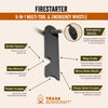 Texas Bushcraft Fire Starter Survival Kit UW-LA2I-ACK4 J4-S9Q2-V8TF YN-6XDB-04KF YD-KAZP-7KPE