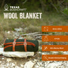 Texas Bushcraft Wool Blanket Army Green BN-DMC7-KSVQ